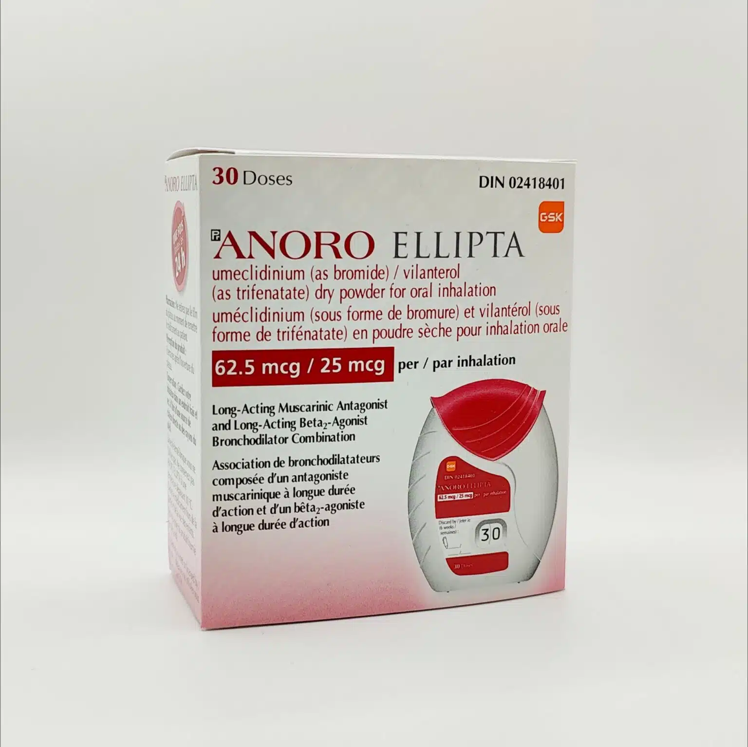Anoro Ellipta (umeclidinium/vilanterol) Anoro Ellipta (umeclidinium/vilanterol)